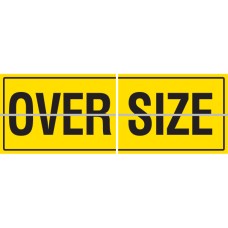 OVERSIZE Hinged 2 Piece 600 x 450mm Class 2 Reflective Sign - Aluminium Plate